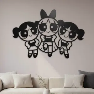 Cute Super Trio – Chibi Hero Silhouette