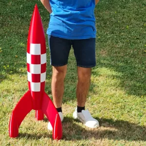 Fusée Tintin 102 cm