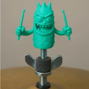 "Claxton" Drummer Pickle Monster Figure High-hat accessory