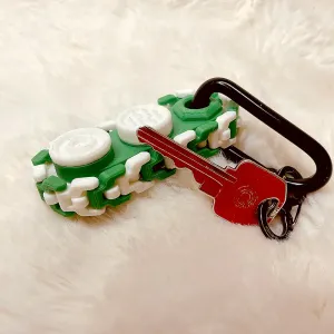 Gear-Link Fidget Keychain: Stress Relief Toy for On-the-Go
