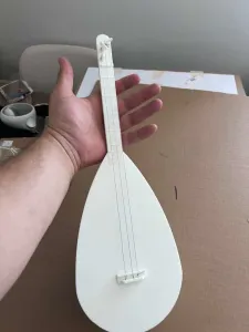 Mini 3-String Baglama Inspired Instrument / Toy Saz – 3D Pri