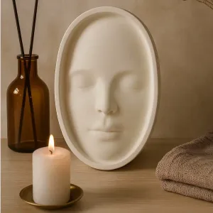 Minimalist Face Tray – Oval Decorative Trinket Dish