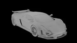 Efeos Supercar (High-Detail Futuristic 3D Vehicle Model)