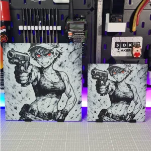 Girl Anime Tokarev – Hueforge – 4 Colors