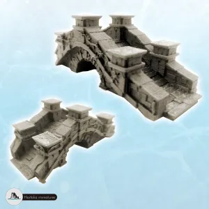 Stone bridge with lianas (2) - miniatures warhammer scenery