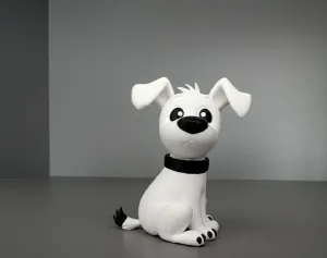 Cute Dog fast print in single color colored options provided