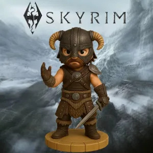 Dragonborn Elders Scroll v Skyrim Chibi