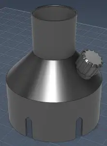 Dryer Vent Shop-Vac Adapter w/ Cleaning Rod Port