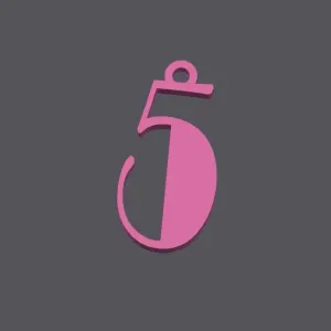 NUMBER KEYCHAIN - 5