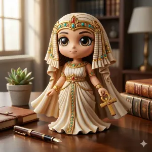 Chibi Ancient Egyptian Goddess - Little Isis