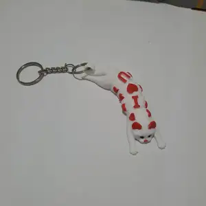 articulated Cat valentines keychain