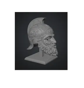 Bearded Warrior Helmet + 2 Helmständer