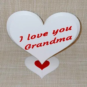 Heart - I Love You Grandma