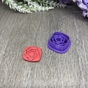 SQUARE ROSE CLAY CUTTER