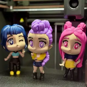 Chibi Kpop Demon Hunters (print by color)