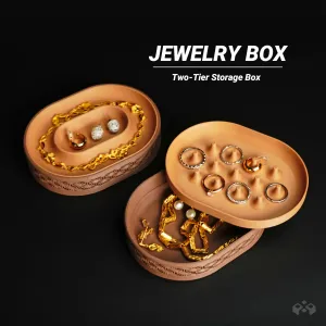 Orbit Jewelry Box – Two-Tier Storage Box
