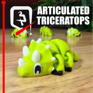 Articulated Triceratops — The Mighty Three-Horned Wobbler