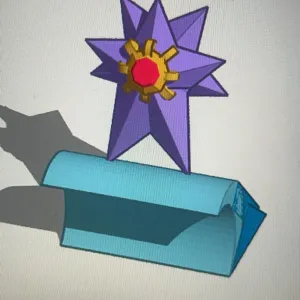 Starmie is surfing