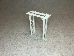Dollhouse garden plant flower arch miniature