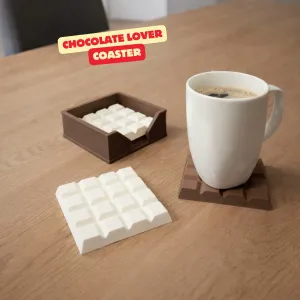 CHOCOLATE COASTER WITH HOLDER