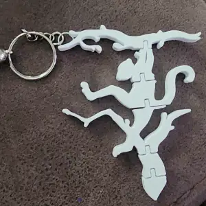 Monkey Keychain-Optical Illusion