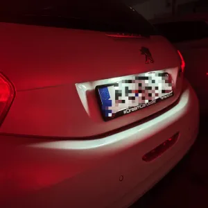 Peugeot Citroen Licencplate light transparent cover