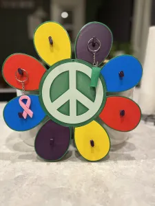 Hippie Flower Key Holder