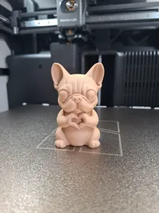 Cute Bulldog with Heart