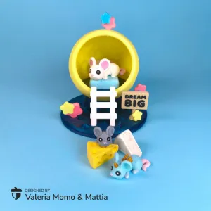 Stellar Diorama for Cute Flexi Animals, Mouse Edition! Moon