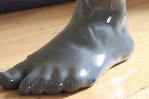 Human female left foot (added right foot)