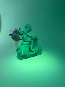 frog on a scooter