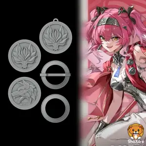 Lupa - Medallions and Earrings - Wuthering Waves Cosplay