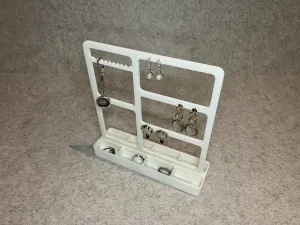 Jewelry stand organiser for earrings, rings
