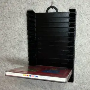 Wall stand holder for 15 CD music discs