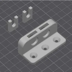 Wall Mount PU PFTE Holder Double version