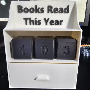 Books Read Counter Bookshelf