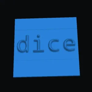 DICE Word (Braille Code 2) Participant Button Sticker