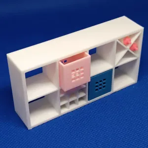 Mini Ikea Kallax Set (all pcs) for Doll House, Play Fun Toy
