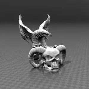 The eagle with the skull