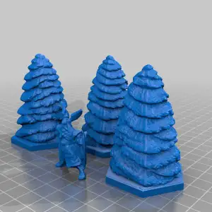 Small Heroscape-compatible trees