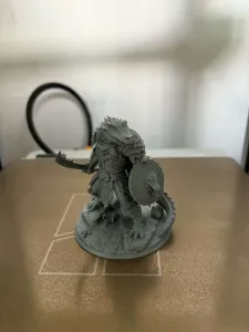 Crocodile Warlord – Fantasy Warrior Miniature