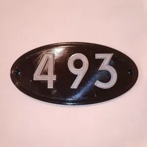 Address plate dirección