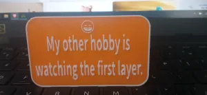 My other hobby is watching the first layer Sign