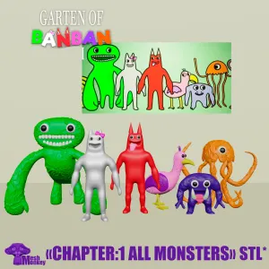 GARTEN OF BANBAN ALL MONSTERS PACK FROM CHAPTER - 3D MODELS