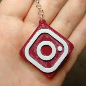 NFC Keychain with Instagram Logo