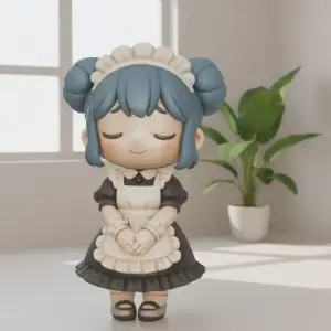 The shy girl on duty