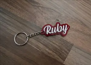 Ruby keychain - llavero