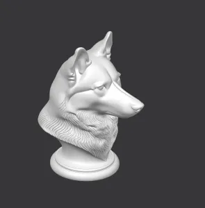 Siberian Husky Bust