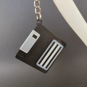 Floppy disc keychain