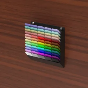 Wall Mounted Filament Swatch System - Cards + 60 Slot Holder